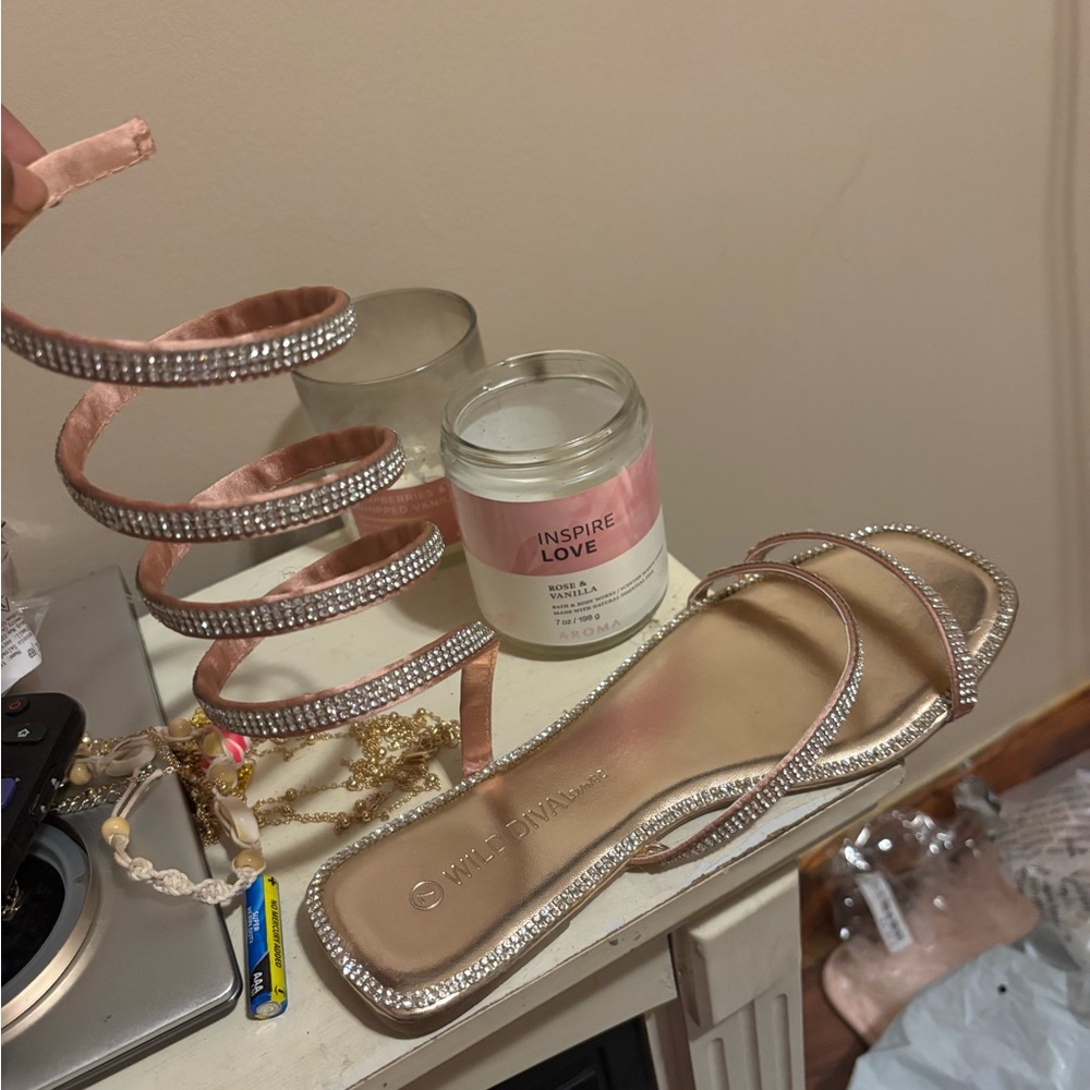 Rhinestone sandals